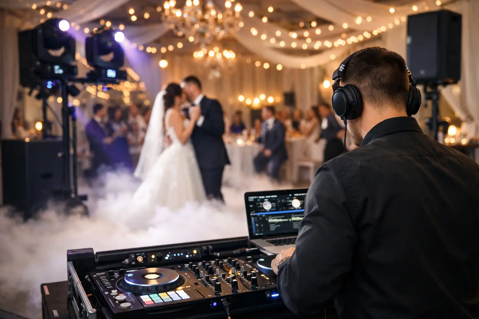 Wedding DJ With Lighting and Sound System