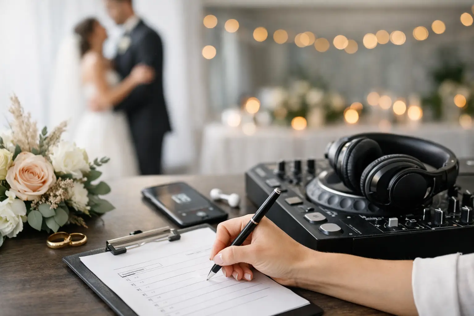 How to Plan Your Wedding Playlist: A Complete Example by Part of the Day